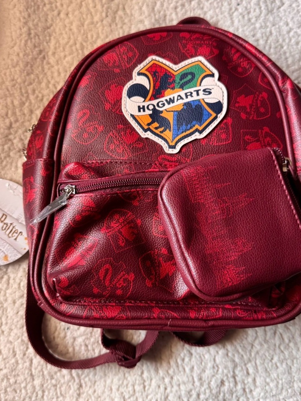 Brand new Hogwarts Burgundy Mini Backpack